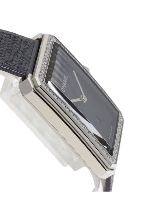 Chanel Boyfriend Tweed Diamond Watch SS main image 6